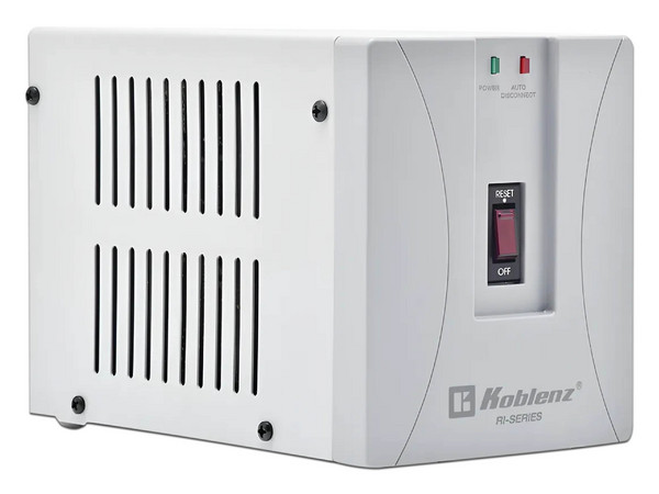 Regulador Koblenz RI-20 C para Refrigeración de hasta 28 pies, 1900 VA / 1400 W con 1 conexión Nema 5-15R.