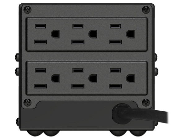 Regulador de Voltaje Koblenz ER-2550 (00-1560-2) tiene una capacidad de 2500 VA / 2000 W, ofrece protección contra sobrecargas, cuenta con 6 contactos regulados y desconexión automática a 150 VCA