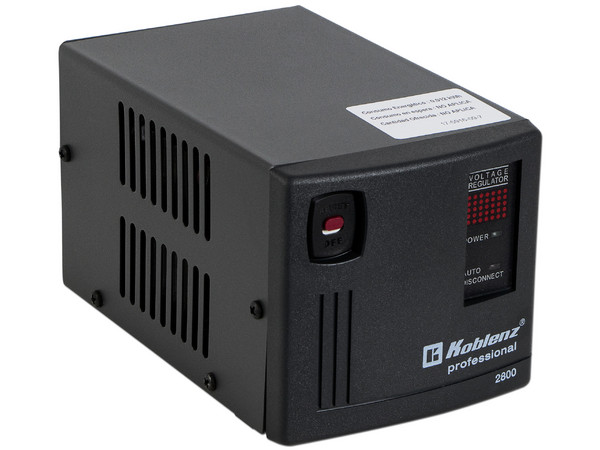 Regulador Koblenz ER-2800 de 2800VA/2000W con 6 contactos.