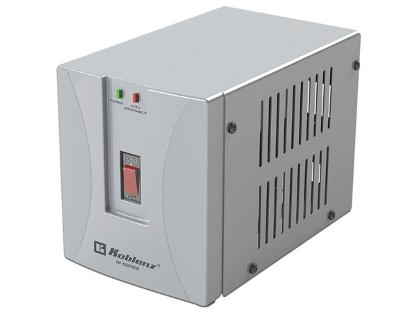 Regulador Koblenz RI-2502 de 2000VA/1500W con 1 contacto, para Refrigeración y Lavado. Color Blanco.