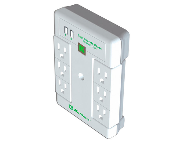 Supresor de Picos Koblenz de 6 Contactos, USB-A.