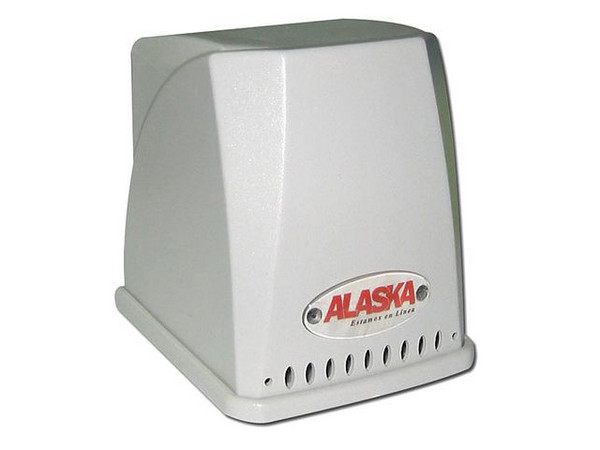 Regulador de Voltaje de 1000W, 6 contactos y protector de línea telefónica. Color Beige
