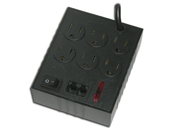 Multiconector Electrònico EME, 6 Contactos, 1250W, 10AMP.