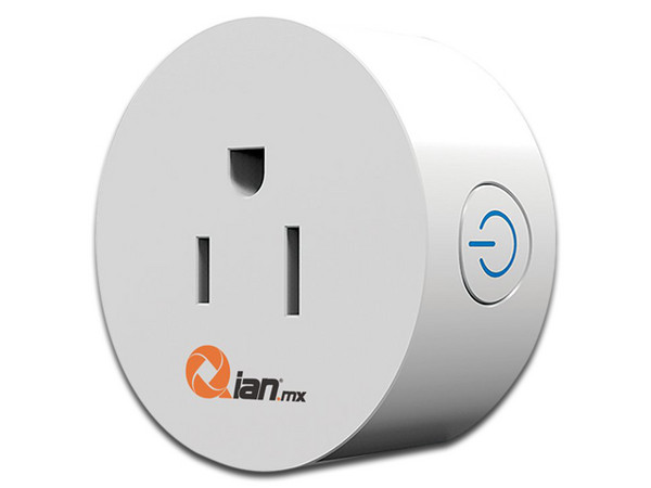 Enchufe inteligente Qian Wi-Fi Dakai SH1800, compatible con Amazon Alexa y Google Home, Color Blanco.