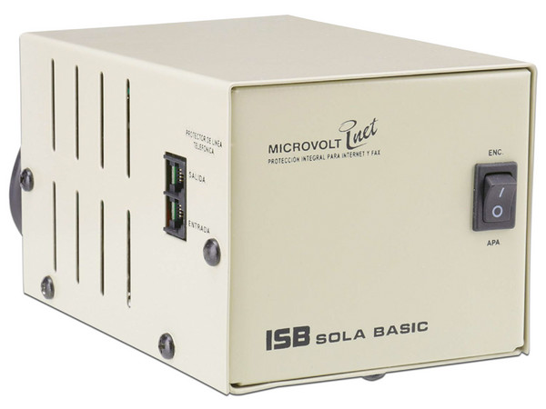 Regulador Sola Basic Microvolt 1,000VA, DN-21-102 con 4 contactos.
