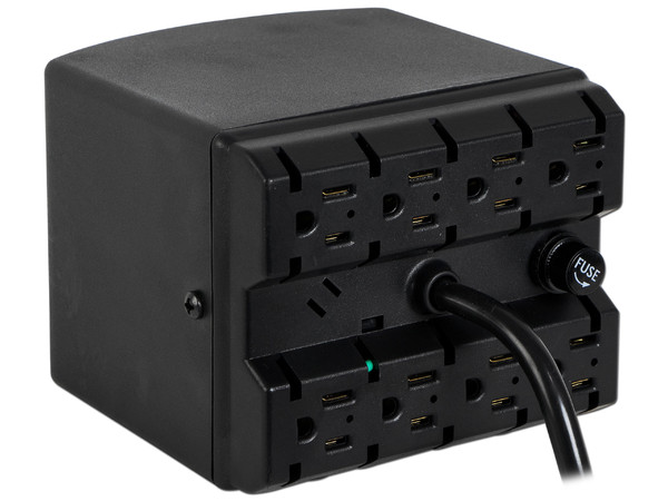 Regulador Sola Basic Microvolt, DN-21-132 con 8 contactos y protección de línea telefónica.