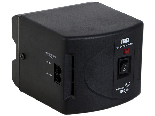 Regulador Sola Basic Microvolt, DN-21-132 con 8 contactos y protección de línea telefónica, Reacondicionado.