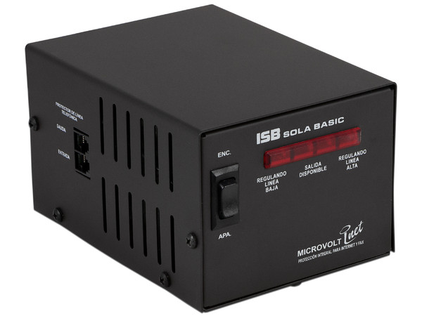 Regulador Sola Basic Microvolt 2KVA, DN-21-202 con 4 contactos.