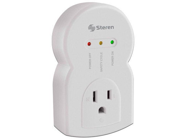 Protector de Voltaje Steren Contra Variaciones 3600W para Electrodomésticos