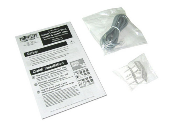 TRIPPLITE ISOTEL 4 ULTRA, Supresor de Picos y Ruidos con 2 bancos de filtros aislados, 4 contactos.