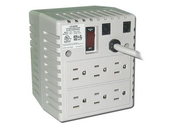Regulador de Voltaje TrippLite LS1006M, de 1000Watts, 6 Contactos.
