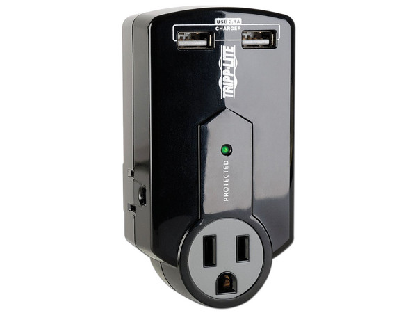 Supresor de PicosTripp-Lite SK120USB con 3 Contactos y 2 puertos USB.