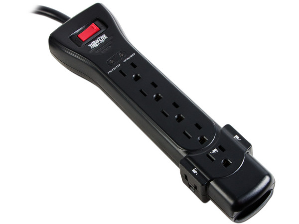 Barra de contactos Tripp Lite Protect It! con 7 contactos, 2.13m. Color Negro.