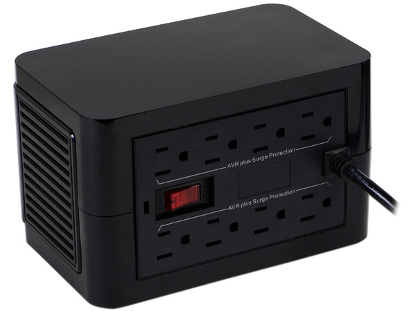 Regulador Vica ON-GUARD 1500VA (800 Watts), 8 Contactos NEMA 5-15R, USB.
