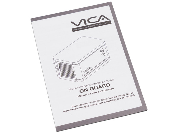 Regulador Vica ON-GUARD 1500VA (800 Watts), 8 Contactos NEMA 5-15R, USB.