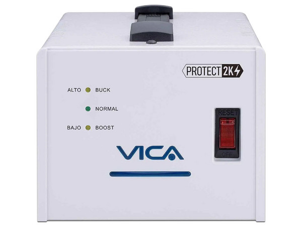 Regulador VICA PROTECT 2K Automático de 2000VA/1200W con 4 contactos.