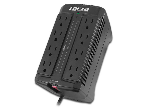 Regulador Forza FVR-901M, 900VA/450W, 8 Contactos.