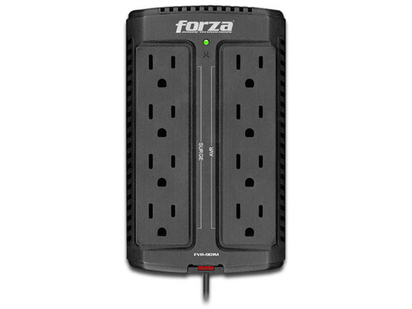 Regulador Forza FVR-901M, 900VA/450W, 8 Contactos.