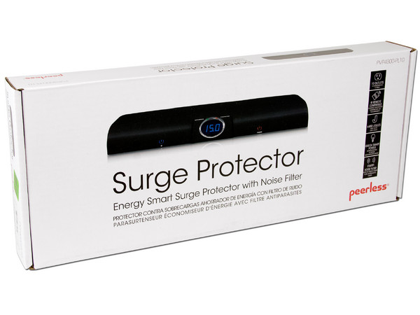 Protector contra sobrecargas Peerless PVP4000-PL10-S1, ahorrador de energía con filtro de ruido