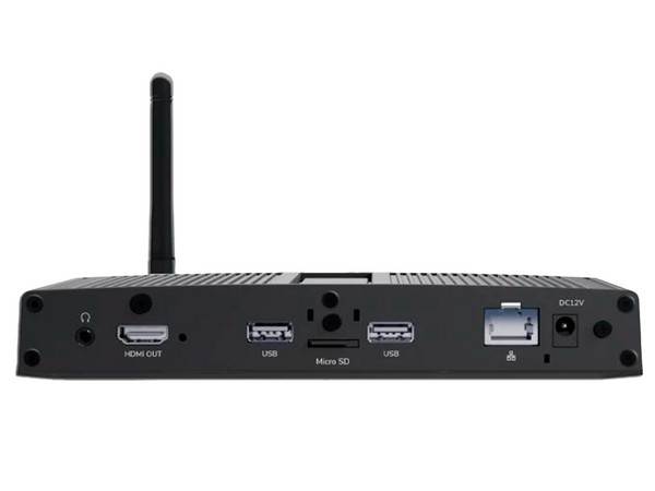 Reproductor multimedia en red ViewSonic, 4K UHD, Android 12, Gigabit LAN, Wi-Fi.