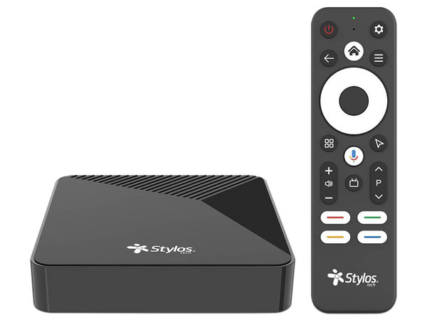 TV Box Stylos STVTBX7B, Resolución 4K (3840 x 2160), 2GB RAM, Almacenamiento de 16GB, HDMI, USB Tipo A, Andriod 14. Color Negro.