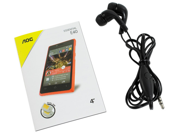 Smartphone AOC E40 Black con Pantalla IPS Capacitiva 4 Touch de 4.0