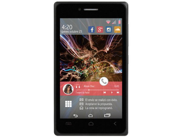 Smartphone AOC E40 Black con Pantalla IPS Capacitiva 4 Touch de 4.0
