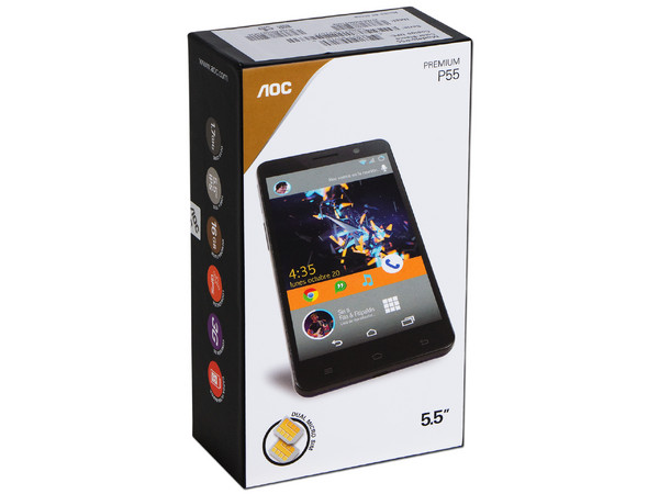 Smartphone AOC P55 Premium con Pantalla Full HD IPS Touch de 5.5