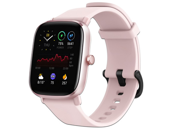 Smartwatch Amazfit GTS 2, Compatible con iOS y Android, Bluetooth 5.0, Wi-Fi, Color Rosa.