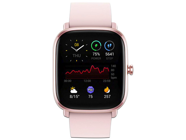 Smartwatch Amazfit GTS 2, Compatible con iOS y Android, Bluetooth 5.0, Wi-Fi, Color Rosa.