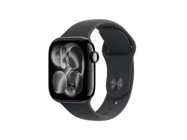 Apple Watch Series 11 de 42mm,
Pantalla OLED, 
Sensor Eléctrico de Frecuencia Cardiaca,
Bluetooth,
Correa Deportiva, 
WatchOS, 
Color Oro Negro Azabache.