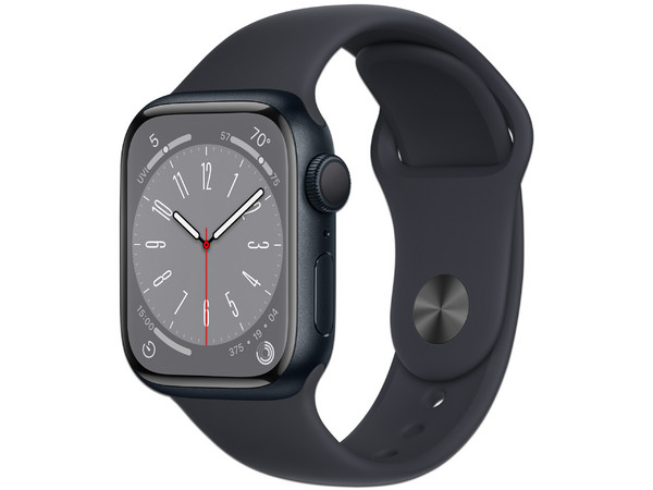 Apple Watch Series 8 de 41mm con GPS,
Procesador S8 de doble núcleo de 64 bits,
Pantalla Retina,
Wi-Fi, Bluetooth,
WatchOS,
Color Negro.