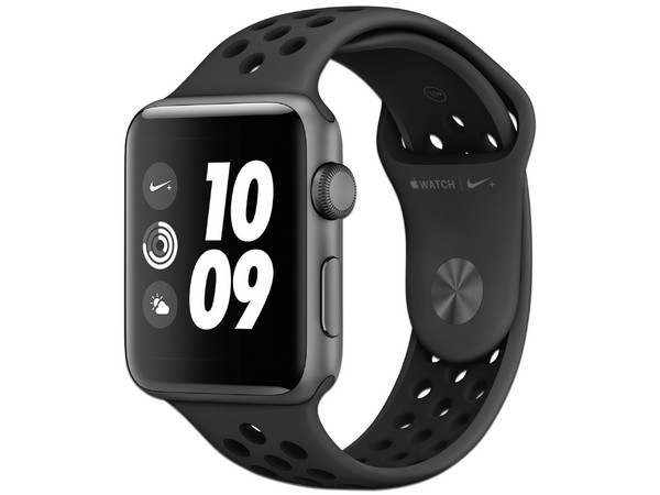 Apple Watch Serie 2 Nike, Procesador S2, Pantalla OLED, Wi-Fi, Bluetooth, WatchOS 3, Color Gris.