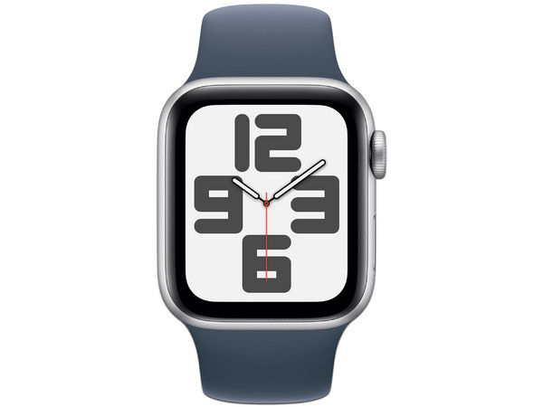 Apple Watch SE 2nd Gen 
GPS Procesador S8, 
Pantalla Retina LTPO OLED de 40mm, 
Wi-Fi, Bluetooth, GPS, WatchOS, S/M, 
Sport Band, Color Silver.