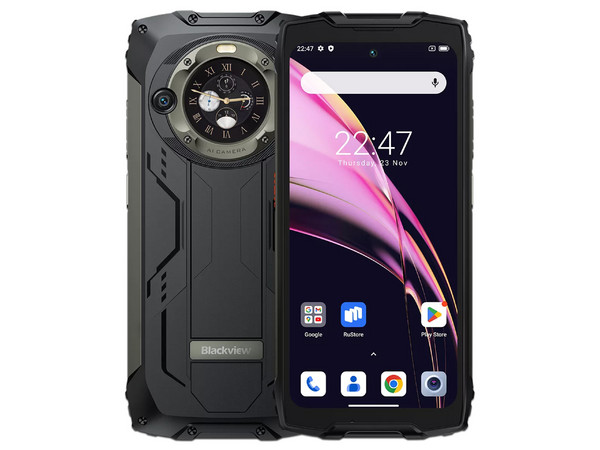 Smartphone Blackview BV9300 PRO:
Procesador MediaTek Helio G99 (hasta 2.2Ghz),
Memoria RAM de 12GB,
Almacenamiento de 256GB,
Pantalla Principal de 6.7