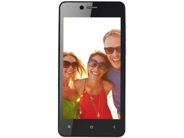 Smartphone GHIA SVEGLIO G1:
Procesador Quad Core (1.3 GHz),
Memoria RAM de 512MB, Almacenamiento de 8GB,
Cámaras: 0.3MP/2.0MP, Pantalla Touch de 4.5
