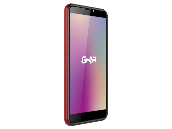 Smartphone GHIA L1R: 
Procesador MediaTek MT6580 (1.3 GHz), 
Memoria RAM de 1GB, Almacenamiento 16GB,
Pantalla 5.5