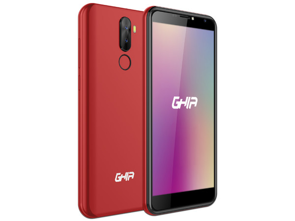 Smartphone GHIA L1R: 
Procesador MediaTek MT6580 (1.3 GHz), 
Memoria RAM de 1GB, Almacenamiento 16GB,
Pantalla 5.5
