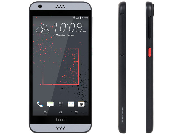 Smartphone HTC Desire 530:
Procesador Qualcomm Snapdragon 210 1GHz,
Memoria RAM de 1.5GB, Almacenamiento de 16GB
(expandible con microSD),
Pantalla de 5