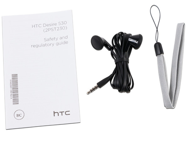 Smartphone HTC Desire 530:
Procesador Qualcomm Snapdragon 210 1GHz,
Memoria RAM de 1.5GB, Almacenamiento de 16GB
(expandible con microSD),
Pantalla de 5