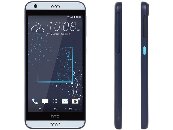 Smartphone HTC Desire 530:
Procesador Qualcomm Snapdragon 210 1GHz,
Memoria RAM de 1.5GB, Almacenamiento de 16GB
(expandible con microSD),
Pantalla de 5