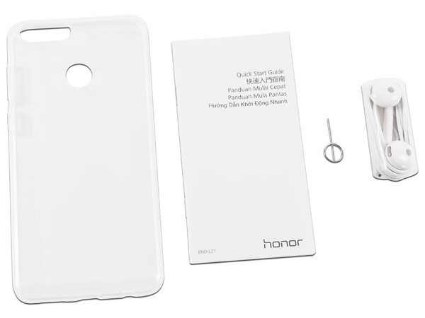 Smartphone Huawei Honor 7X: 
Procesador Kirin 659 Octa-core (hasta 2.30GHz), 
Memoria RAM de 4GB, Almacenamiento de 64GB, 
Pantalla 5.9