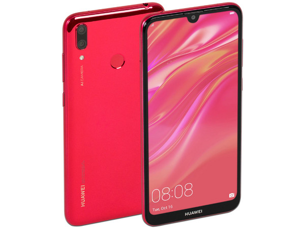 Smartphone Huawei Y7 2019:
Procesador Snapdragon 450 Octa Core (hasta 1.8 GHz),
Memoria RAM de 3GB,
Almacenamiento de 32 GB,
Pantalla 6.2