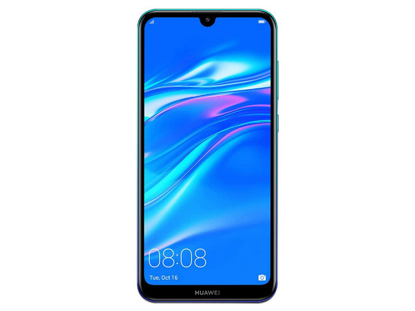 Smartphone Huawei Y7 2019:
Procesador Snapdragon 450 (1.8 GHz),
Memoria RAM de 3GB, Almacenamiento de 32GB,
Pantalla 6.26