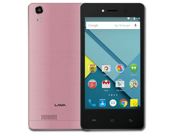 Smartphone LAVA Iris 505:
Procesador Dual Core 1.3GHz, 
Almacenamiento 8 GB, 512 MB RAM,
Pantalla  4.0”, TN, 800 x 480,
Wi-Fi, Bluetooth, 3G,
Android 5.1, Rosa.
