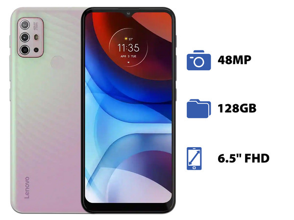 Smartphone Lenovo K13: 
Procesador Snapdragon 460 (hasta 1.80 GHz), 
Memoria RAM de 4GB, Almacenamiento de 128GB,
Pantalla LED Multi Touch de 6.5