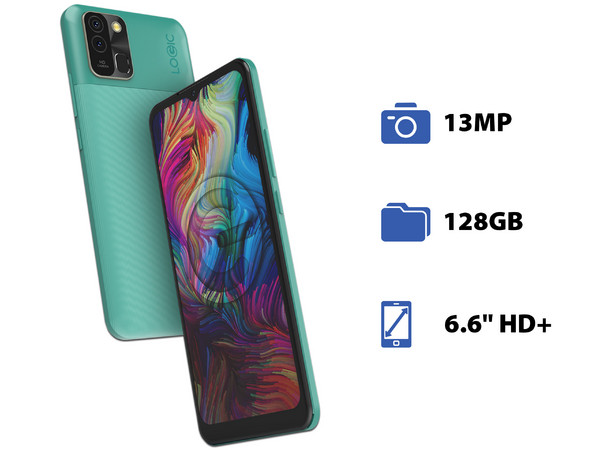 Smartphone Logic L66 LITE: 
Procesador Octa-Core (hasta 1.6 GHz), 
Memoria RAM de 4GB, 
Almacenamiento de 128GB, 
Pantalla LED Multi-Touch de 6.6