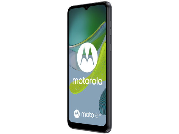 Smartphone Motorola Moto E13: 
Procesador UNISOC T606 (hasta 1.6 GHz), 
Memoria RAM de 2GB, 
Almacenamiento de 64GB, 
Pantalla LED Multi-Touch de 6.5