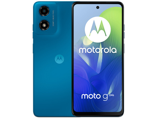 Smartphone Motorola G04s: 
Memoria RAM de 4GB, Almacenamiento de 64GB, 
Pantalla LCD Multi Touch de 6.5