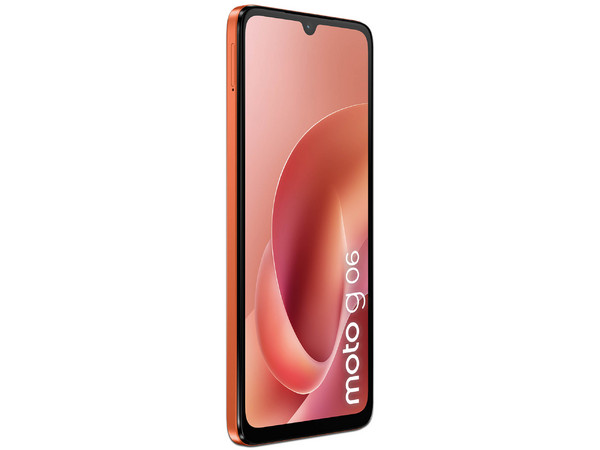 Smartphone Motorola Moto G06: 
Procesador Mediatek Helio G81 (hasta 2.0 GHz), 
Memoria RAM de 4GB, Almacenamiento de 128GB, 
Pantalla LED Multi-Touch de 6.8